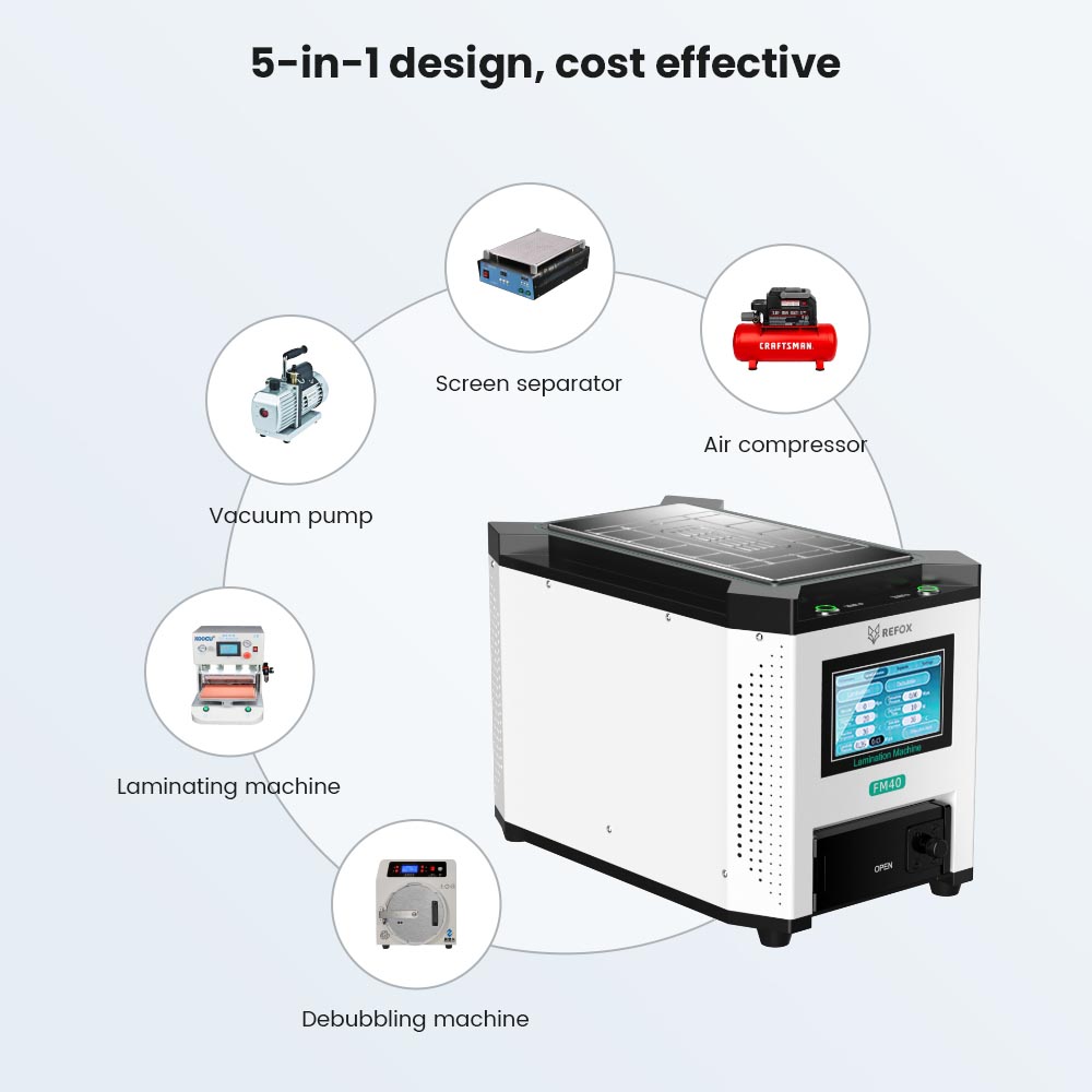 REFOX FM-40 5in1 Laminating Ma – Screen Alignment Tool recenzja i cena