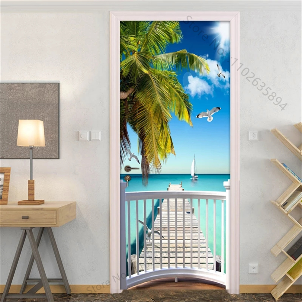 Natural Scenery Beach Waterfal – Full Cover Adhesive recenzja i cena