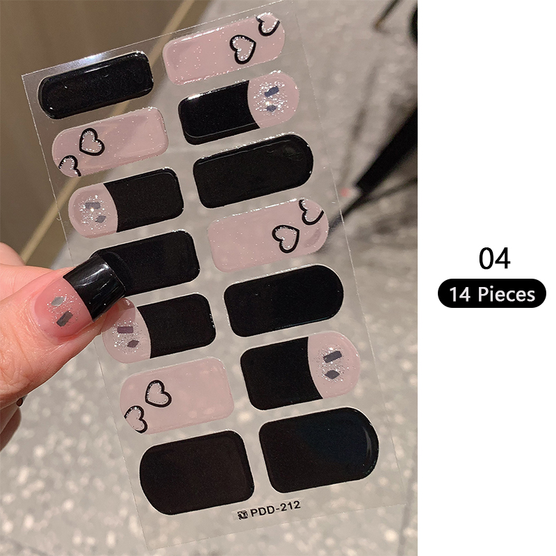 Baking-free Pink Nail Stickers – Full Cover Adhesive recenzja i cena