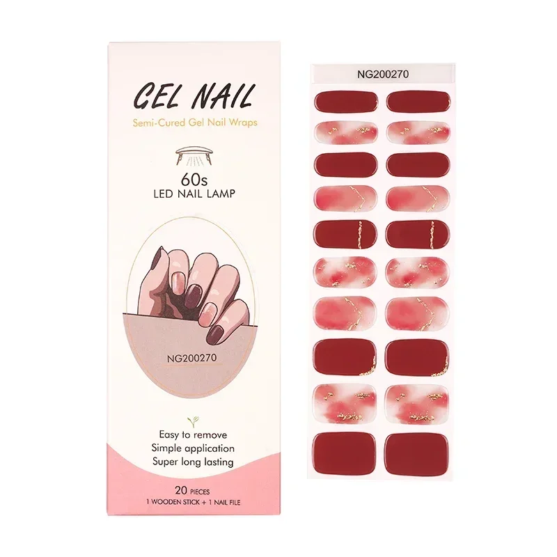 Semi-Cured Gel Nail Strips Pat – Full Cover Adhesive recenzja i cena