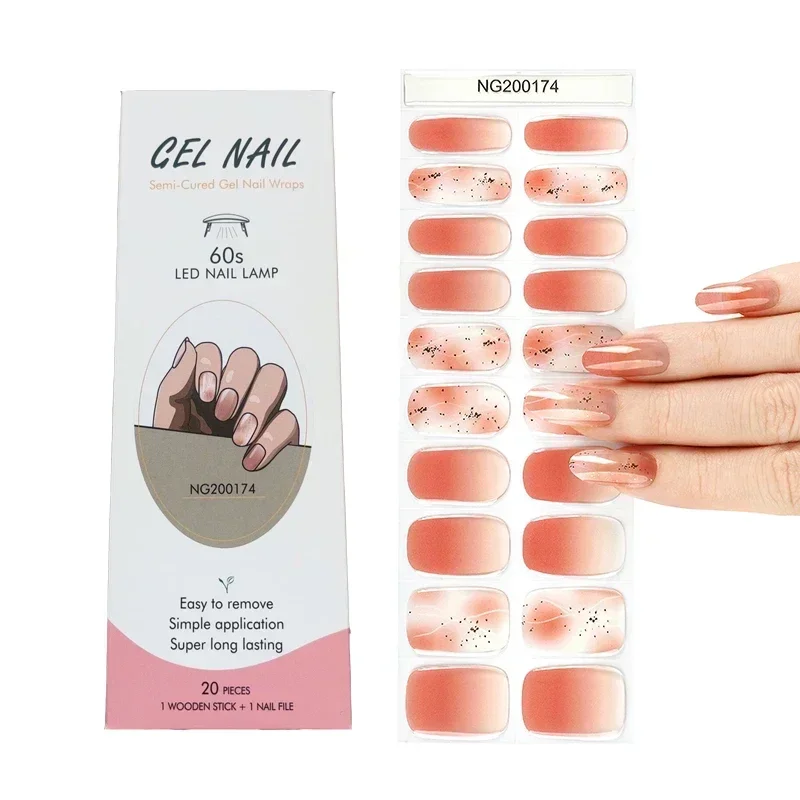 Semi-Cured Gel Nail Strips Pat – Full Cover Adhesive recenzja i cena